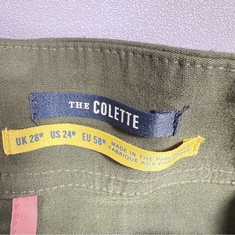 Maeve Anthropologie "The Colette" Green Sleeveless Cropped Wide Leg Jumpsuit - Picture 10 of 16